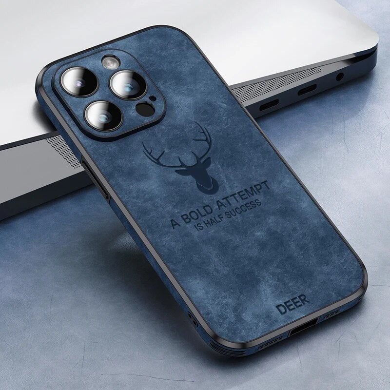 Deerskin leather iPhone case - product photo 13