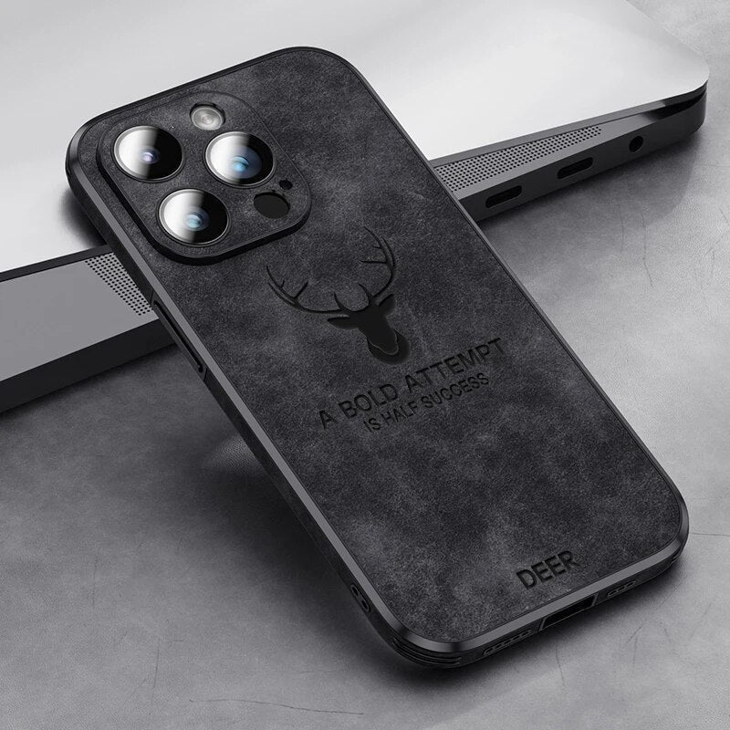 Deerskin leather iPhone case - product photo 14