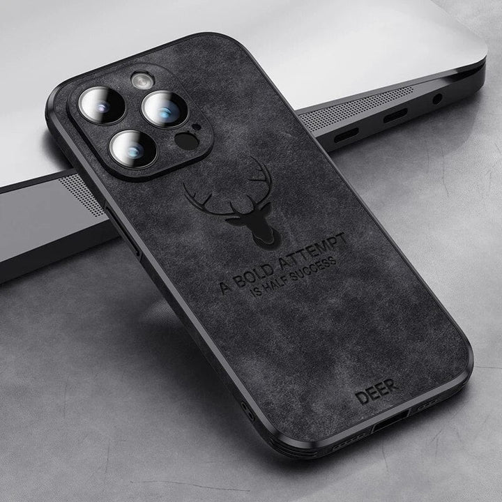 Deerskin leather iPhone case - product photo 14