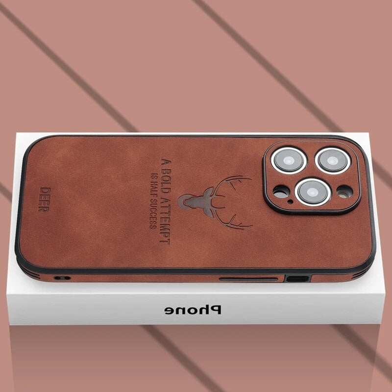 Deerskin leather iPhone case - product photo 15