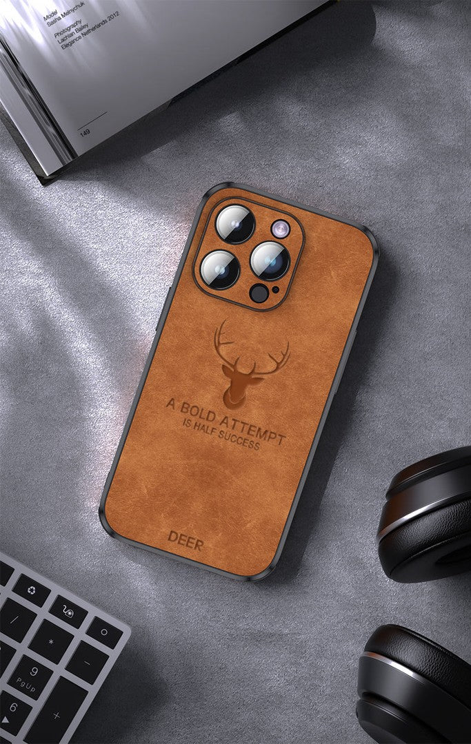 Deerskin leather iPhone case - product photo 16