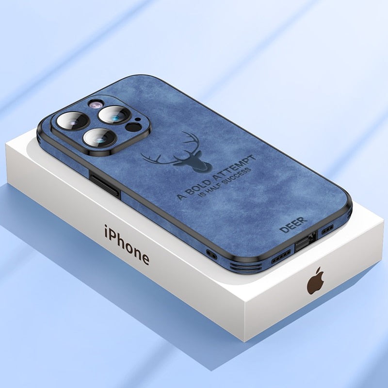Deerskin leather iPhone case - product photo 18