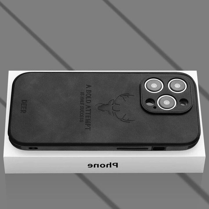 Deerskin leather iPhone case - product photo 4