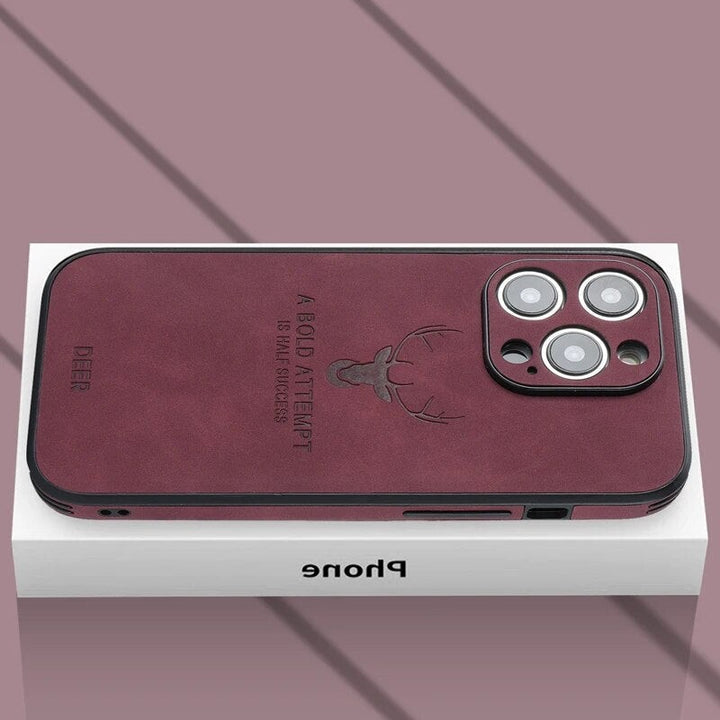 Deerskin leather iPhone case - product photo 5