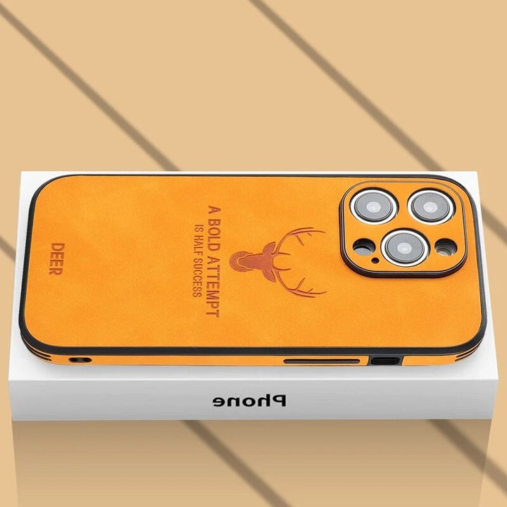Deerskin leather iPhone case - product photo 6