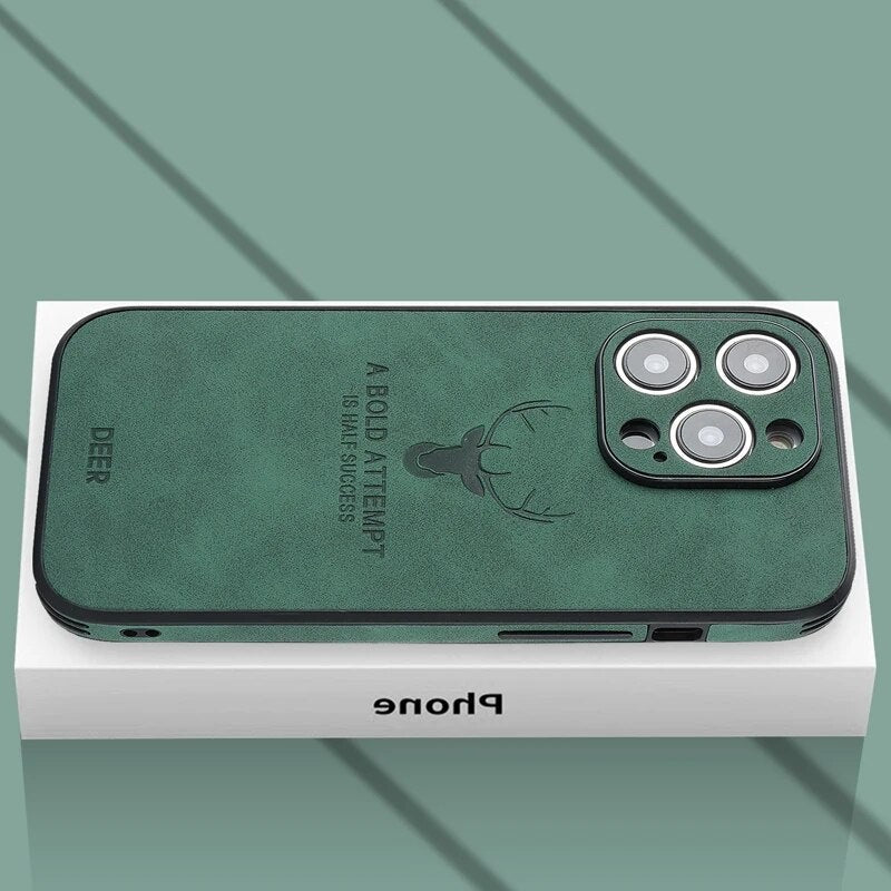 Deerskin leather iPhone case - product photo 9