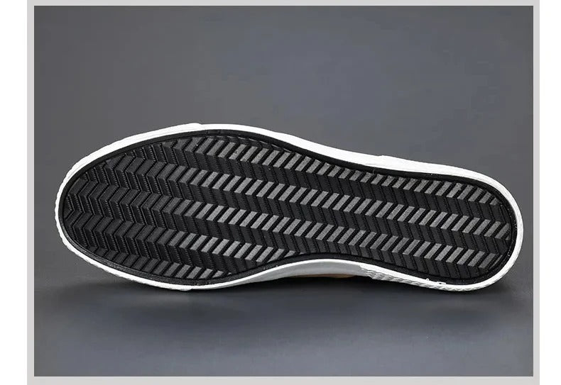 LOGAN | Men’s Casual Slip-On Sneakers With Side Zip And Panelled Design