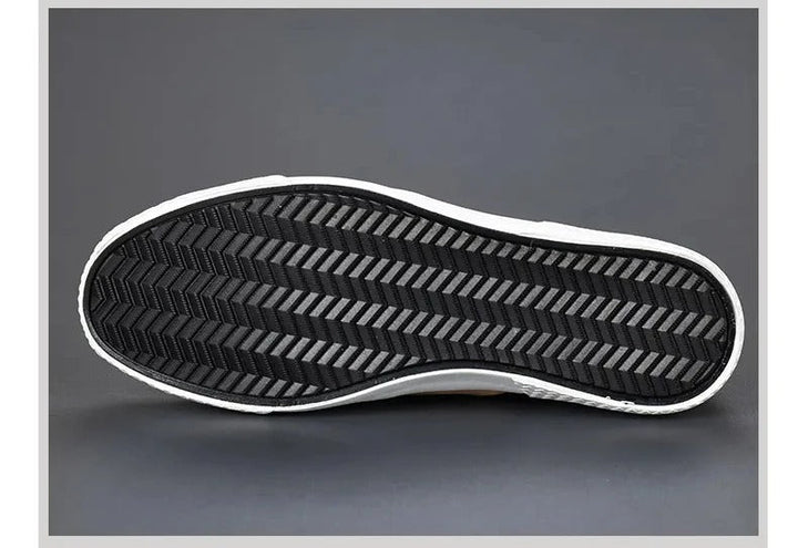 LOGAN | Men’s Casual Slip-On Sneakers With Side Zip And Panelled Design