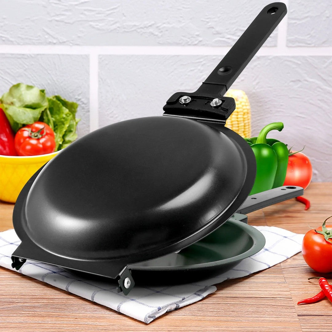 Double-sided non-stick pancake pan with two handles - product photo 1