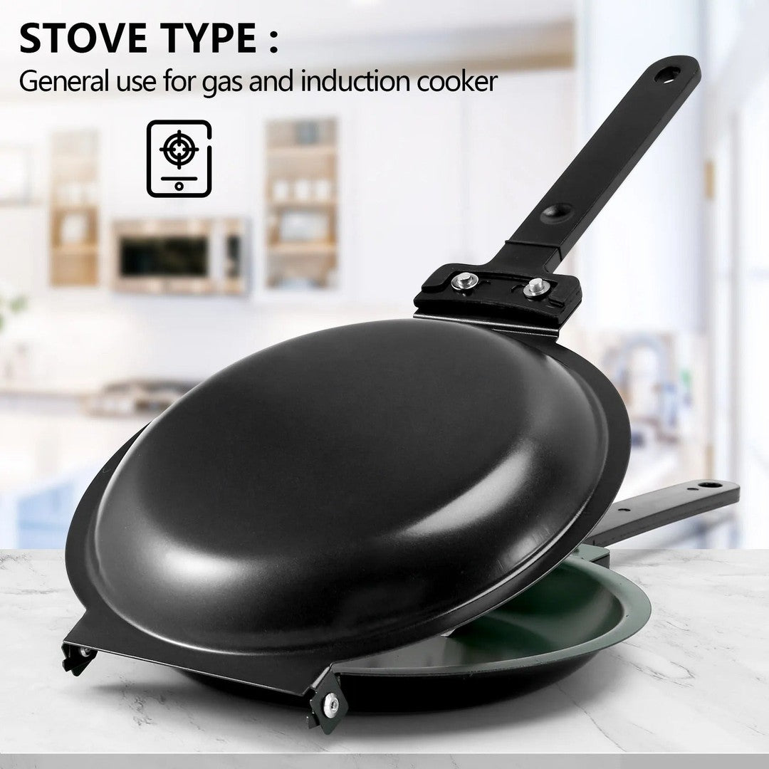 Double-sided non-stick pancake pan with two handles - product photo 4