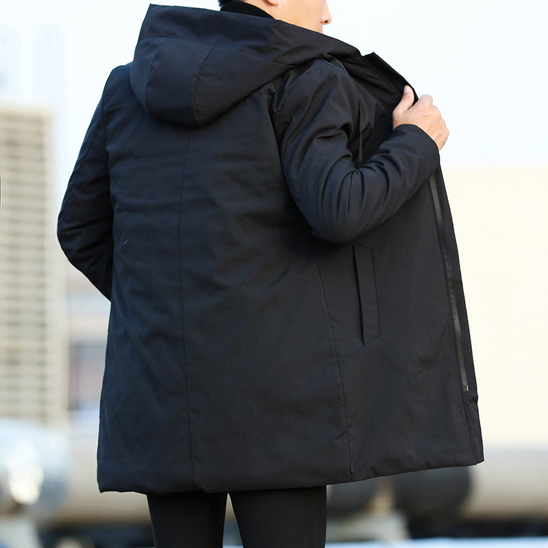 MICHAEL | Men’s Insulated Hooded Jacket With Quilted Finish And Mid-Length Cut