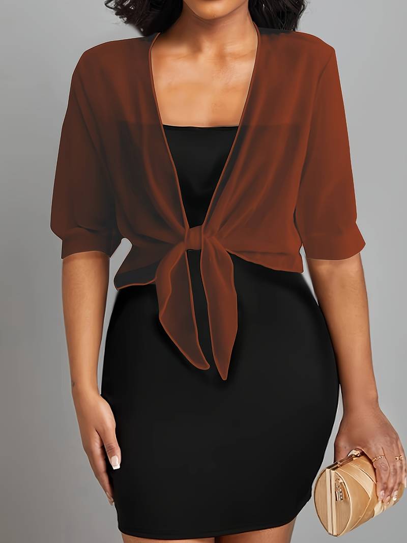 Marielle | Women’s Airy Open-Front Blouse