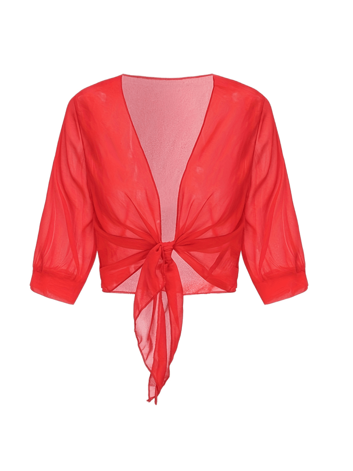 Marielle | Women’s Airy Open-Front Blouse