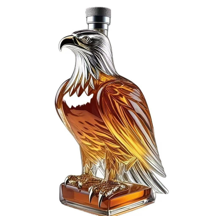 Eagle-shaped borosilicate glass decanter - product photo 3