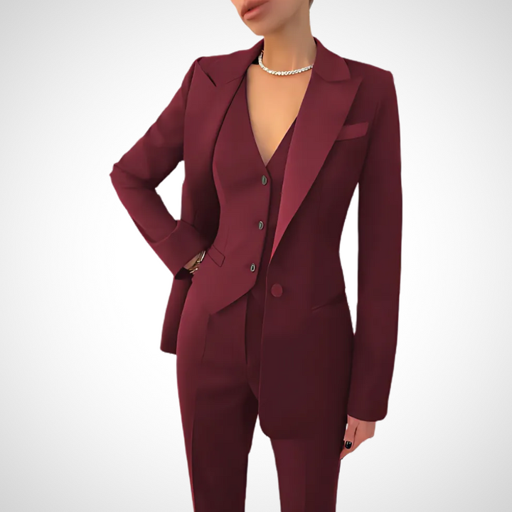 VICTORIA | Women’s Elegant Three-Piece Suit With Tailored Silhouette