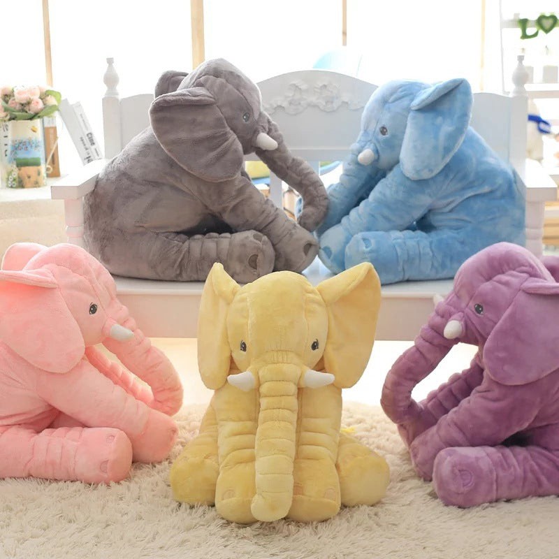 Elephant-shaped plush baby pillow - product photo 14