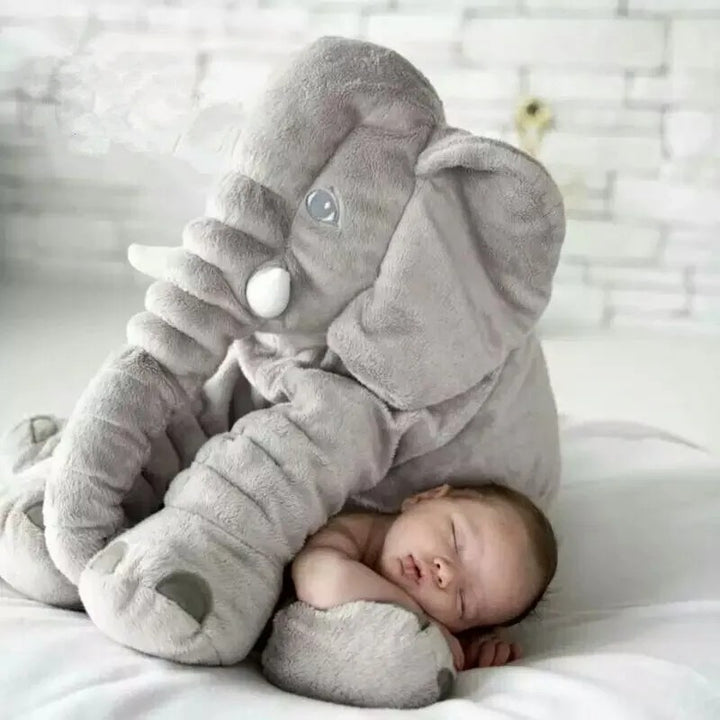 Elephant-shaped plush baby pillow - product photo 3
