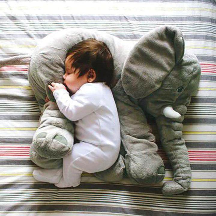 Elephant-shaped plush baby pillow - product photo 4