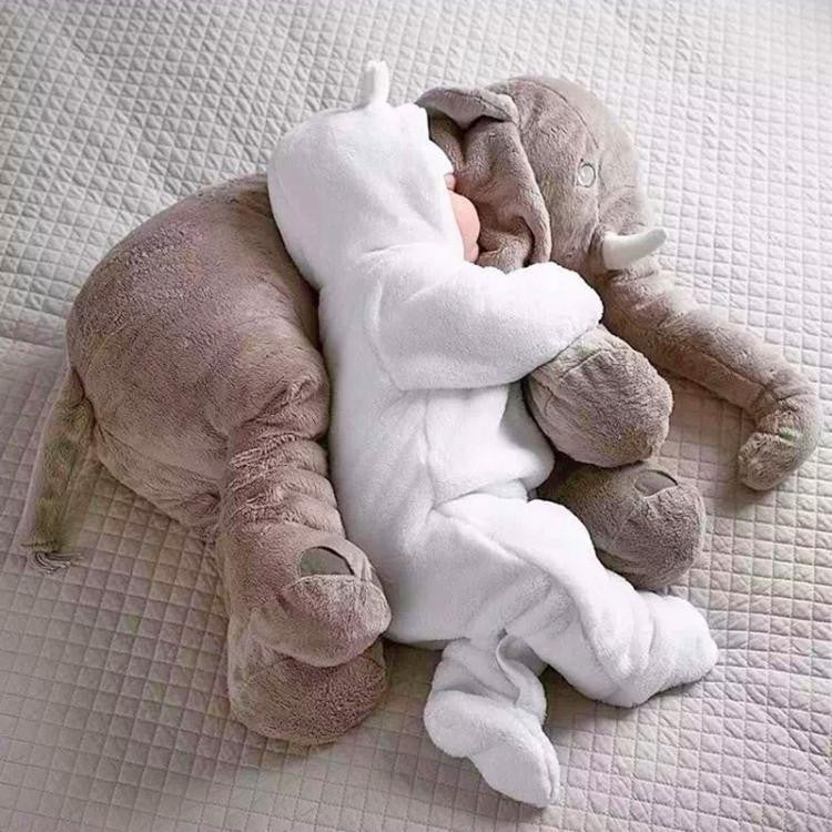 Elephant-shaped plush baby pillow - product photo 5