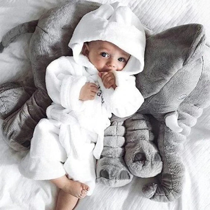 Elephant-shaped plush baby pillow - product photo 6