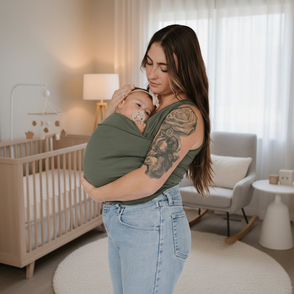 Ergonomic baby carrier worn like a T-shirt - product photo 3