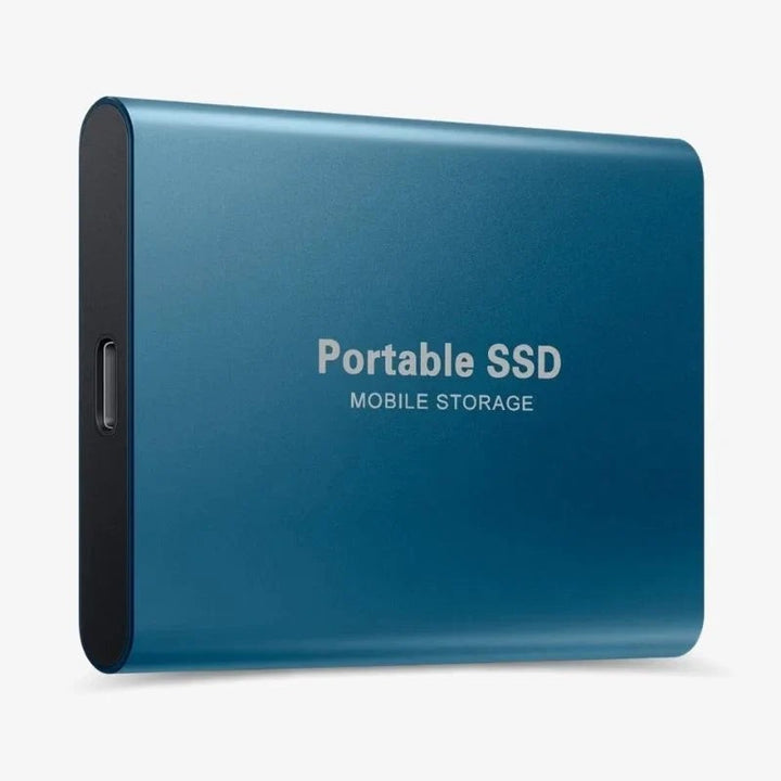 External USB-C SSD in an aluminum housing - product photo 2