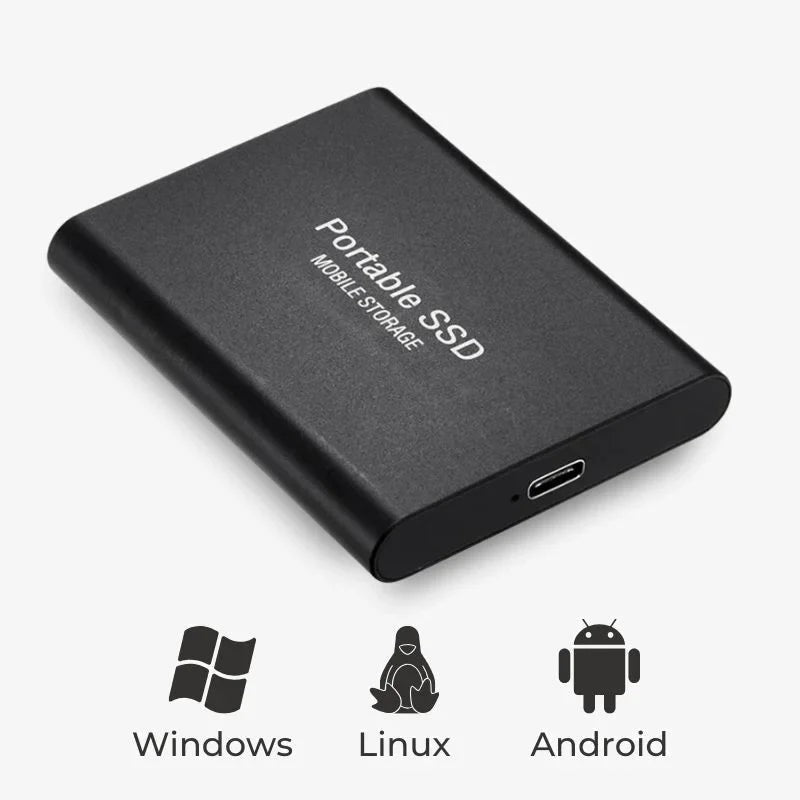 External USB-C SSD in an aluminum housing - product photo 9
