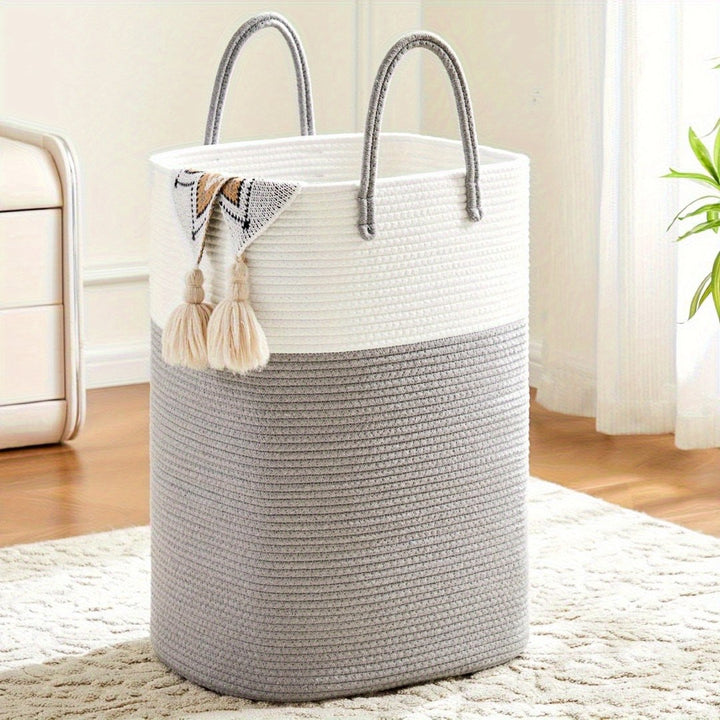 Extra-large woven laundry basket - product photo 7