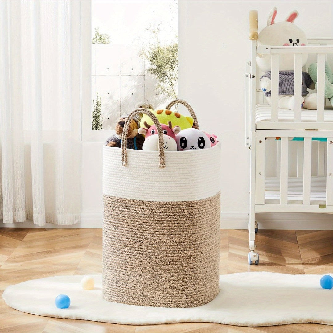 Extra-large woven laundry basket - product photo 8
