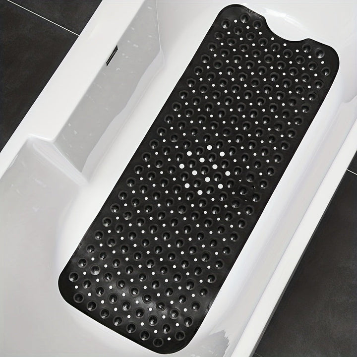 Extra long non-slip bath mat with suction cups in a tub - product photo 16