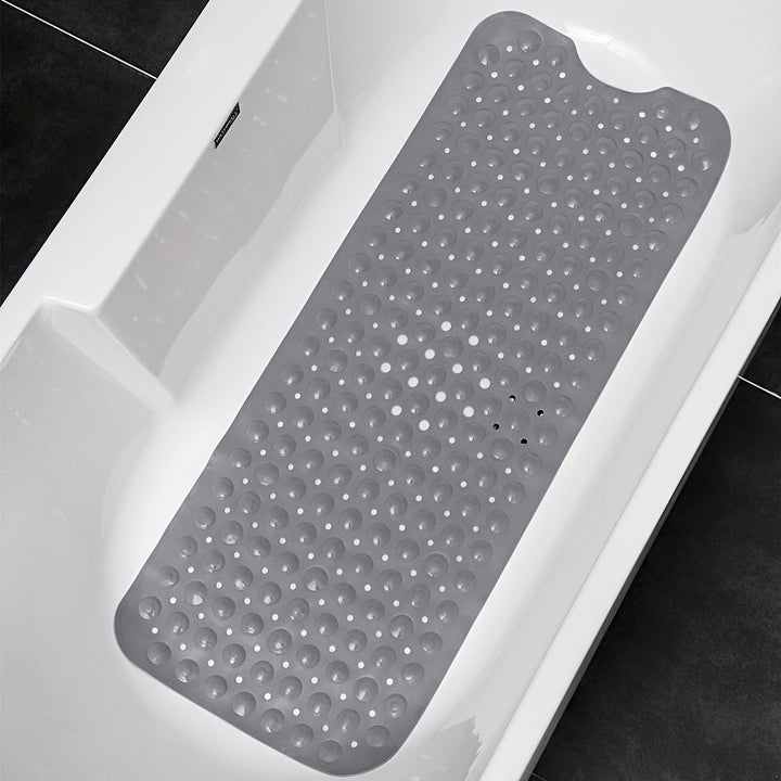 Extra long non-slip bath mat with suction cups in a tub - product photo 5