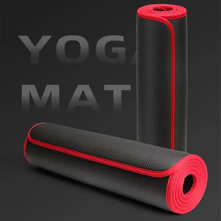Extra thick non-slip yoga mat rolled out - product photo 2