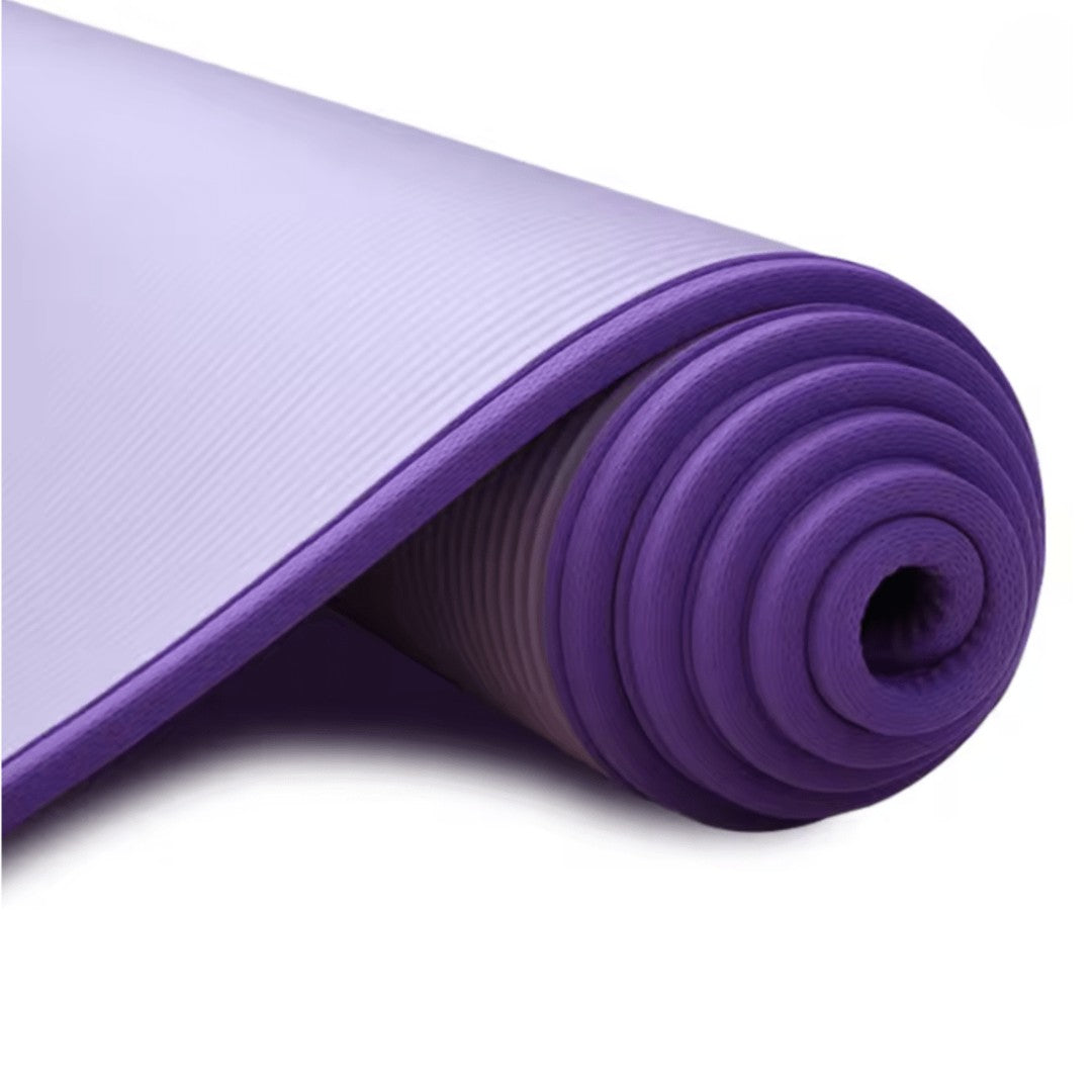 Extra thick non-slip yoga mat rolled out - product photo 9