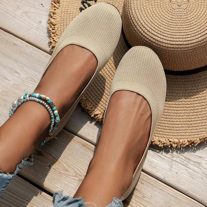Ella | Women’s Knit Slip-On Ballet Flats