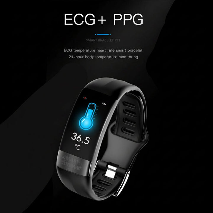Fitness tracker smartwatch showing heart rate and activity data - product photo 8