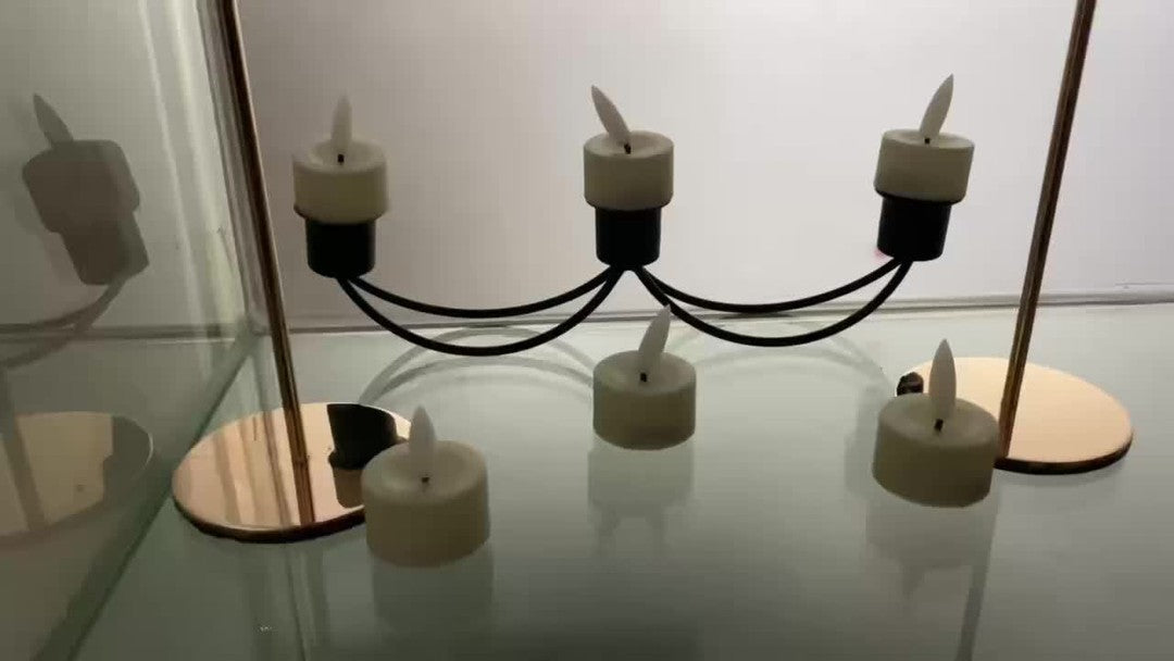 Flameless LED tea lights with a flickering effect - product photo 10