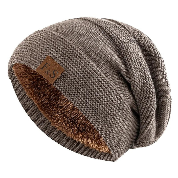 Fleece-lined knit winter beanie - product photo 1