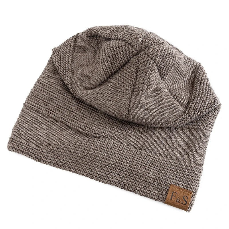Fleece-lined knit winter beanie - product photo 4