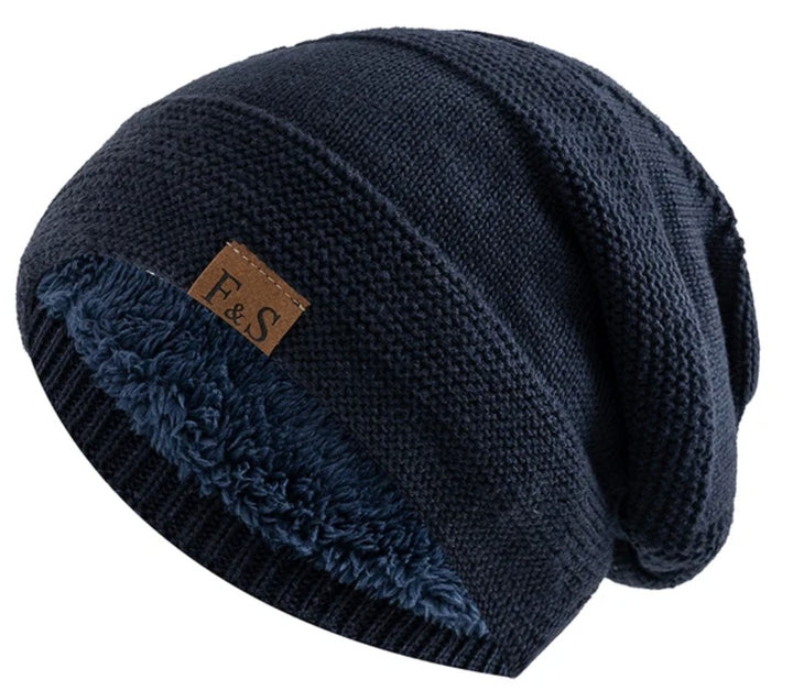 Fleece-lined knit winter beanie - product photo 6