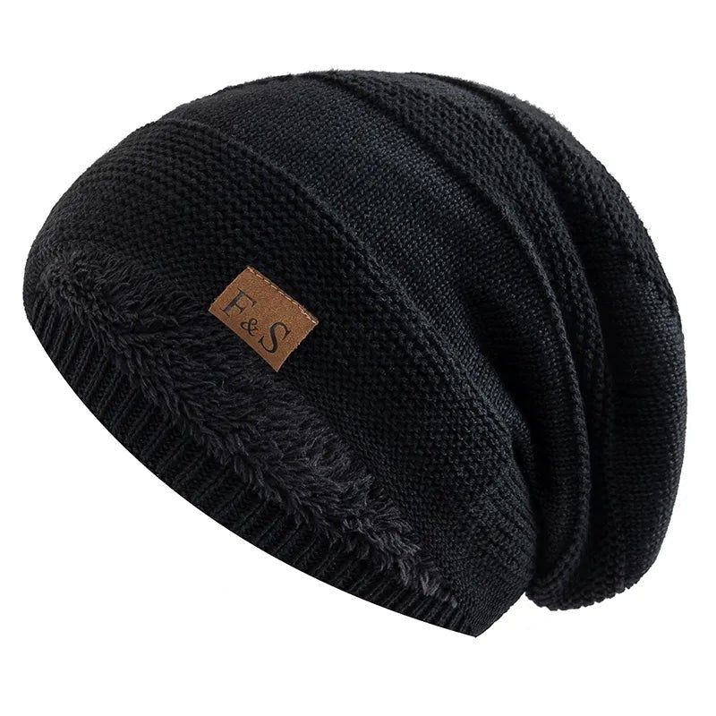 Fleece-lined knit winter beanie - product photo 7