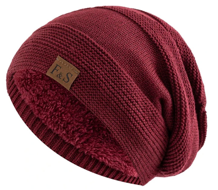 Fleece-lined knit winter beanie - product photo 8