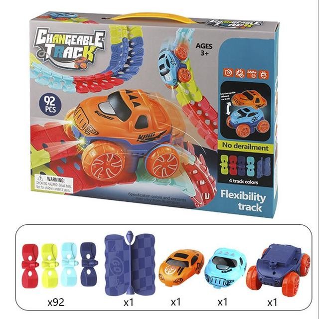 Flexible bendable car track built into a loop - product photo 6