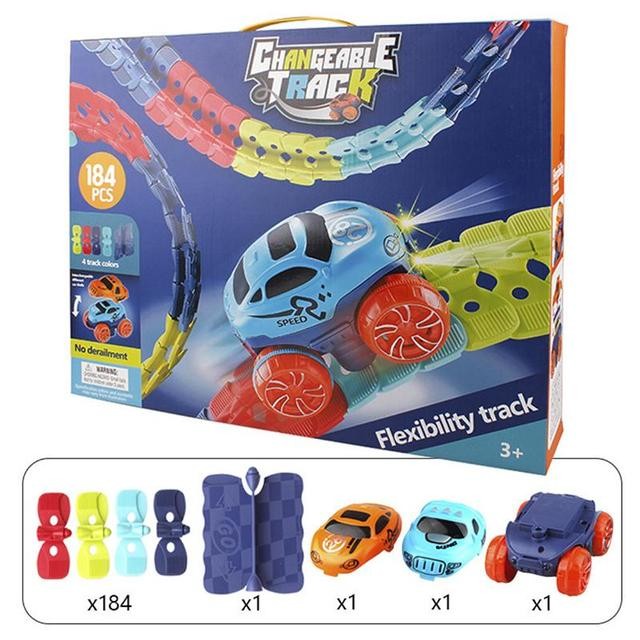 Flexible bendable car track built into a loop - product photo 8