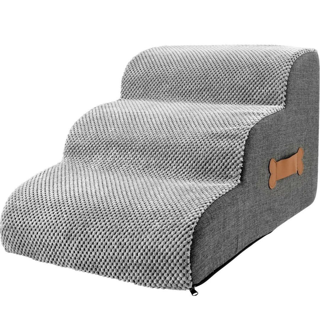 Foam dog steps beside a bed - product photo 4