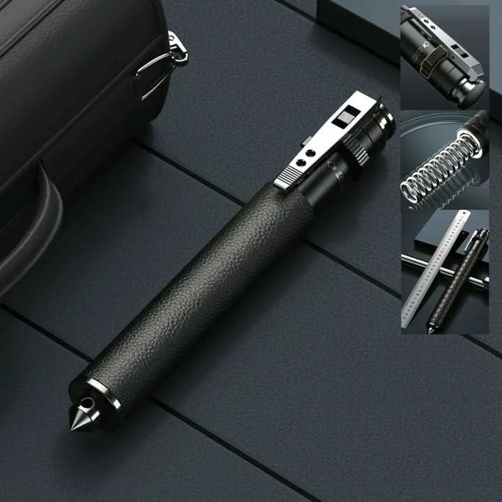 Foldable aluminum hiking stick with an ergonomic anti-slip grip - product photo 2