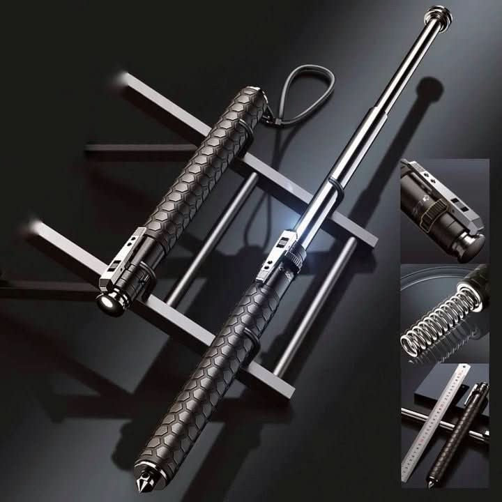 Foldable aluminum hiking stick with an ergonomic anti-slip grip - product photo 4