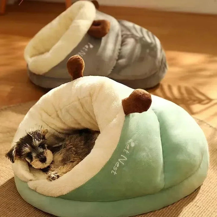 Foldable padded dog bed with raised sides - product photo 1