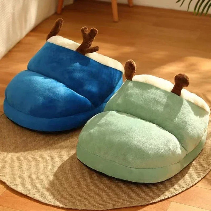 Foldable padded dog bed with raised sides - product photo 3