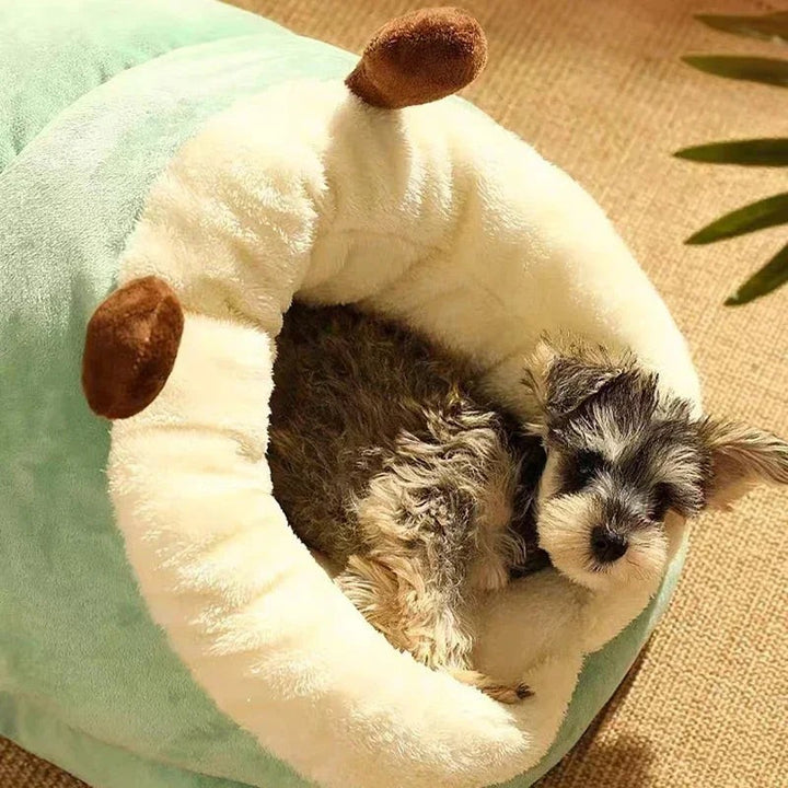 Foldable padded dog bed with raised sides - product photo 4