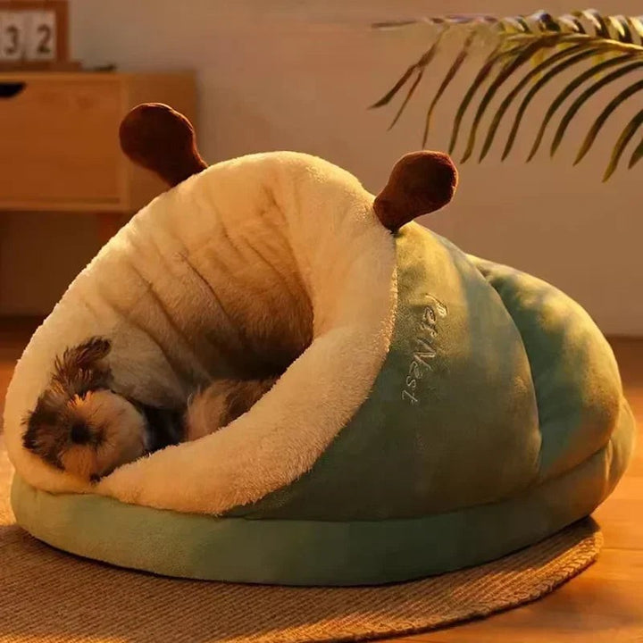 Foldable padded dog bed with raised sides - product photo 6